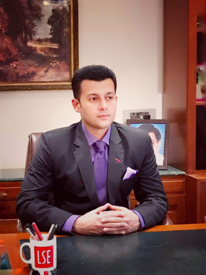 Portrait of Shri Ragendra Swarup, Founder